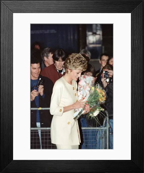 Framed Print : The Princess of Wales, Princess Diana, attends the Help the Aged Tunstall Golden Awards Framed Print : The Princess of Wales, Princess Diana, attends the Help the Aged Tunstall Golden Awards