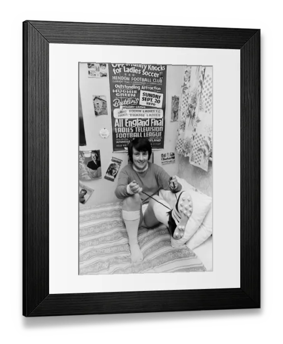 Framed Print : 24-year-old Paddy McGroarty, England Ladies international footballer