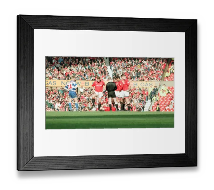 Framed Print : Manchester United 2-0 QPR, FA Cup Quarter Final match action, Old Trafford Framed Print : Manchester United 2-0 QPR, FA Cup Quarter Final match action, Old Trafford