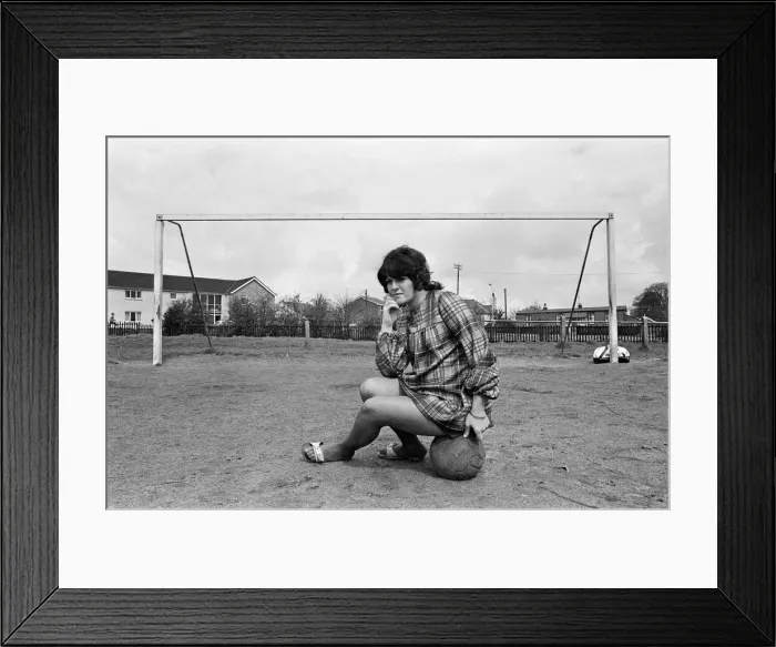 Framed Print : Scotlands top lady footballers will leave their Captain on the touchline when they Framed Print : Scotlands top lady footballers will leave their Captain on the touchline when they