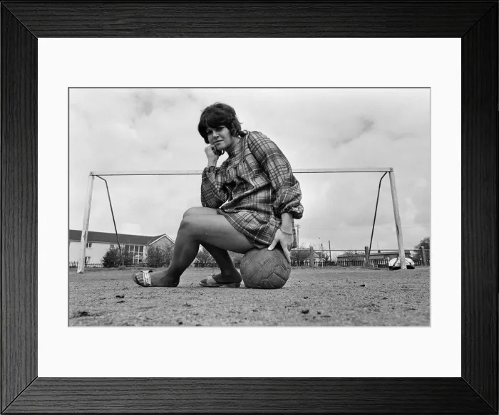 Framed Print : Scotlands top lady footballers will leave their Captain on the touchline when they Framed Print : Scotlands top lady footballers will leave their Captain on the touchline when they