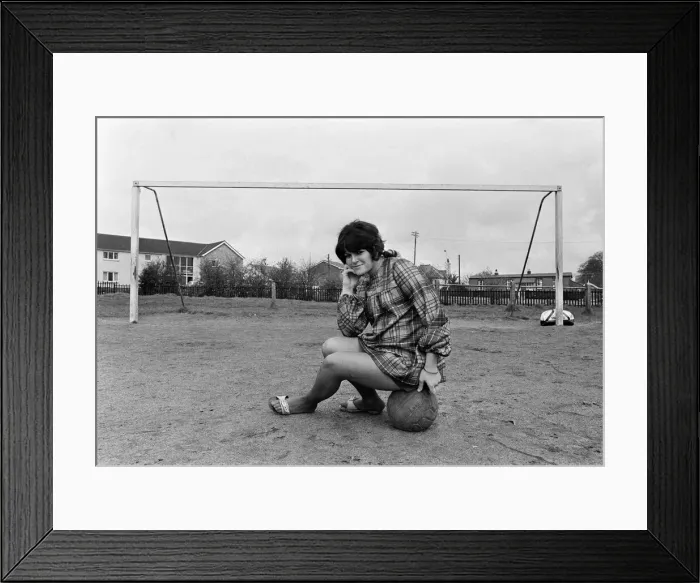 Framed Print : Scotlands top lady footballers will leave their Captain on the touchline when they Framed Print : Scotlands top lady footballers will leave their Captain on the touchline when they