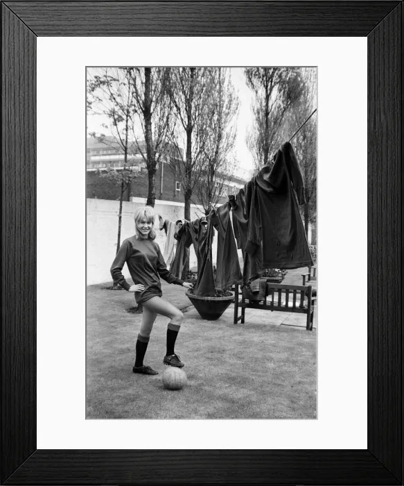 Framed Print : 22-year-old Karen Adamson, the new mascot for Leigh Borough Football Club