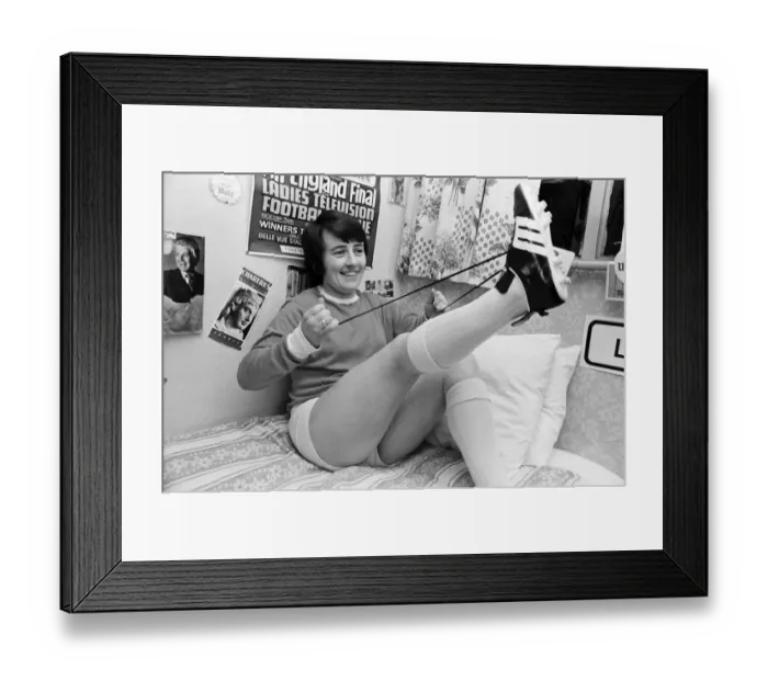 Framed Print : 24-year-old Paddy McGroarty, England Ladies international footballer