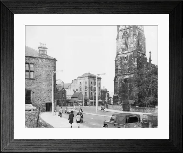 Framed Print : Queensgate, Huddersfield Circa June 1965 Framed Print : Queensgate, Huddersfield Circa June 1965