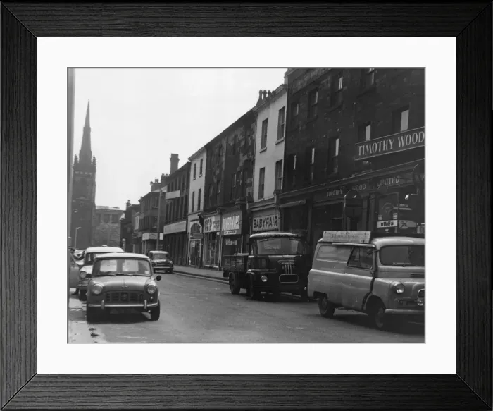 Framed Print : Queen Street, Huddersfield Circa June 1965 Framed Print : Queen Street, Huddersfield Circa June 1965