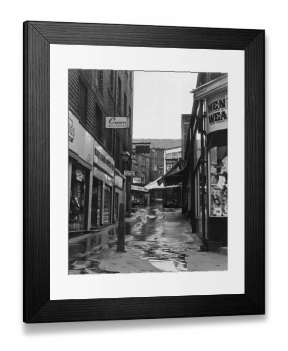 Framed Print : Market Avenue, Huddersfield Circa June 1965 Framed Print : Market Avenue, Huddersfield Circa June 1965