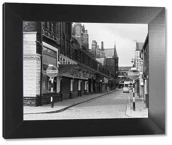 Shambles Lane seen from Victoria Street Huddersfield Circa June 1965