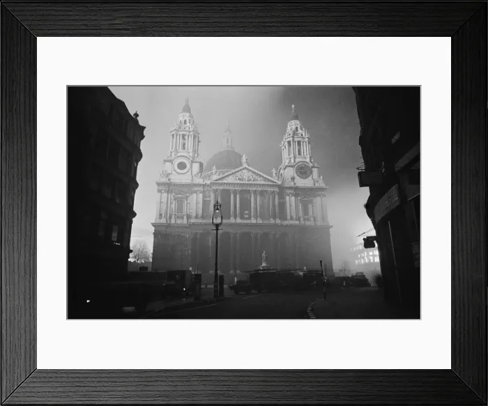 Framed Print : Auxiliary fire engines and pumps outside St Pauls Cathedral, Ludgate Hill, London Framed Print : Auxiliary fire engines and pumps outside St Pauls Cathedral, Ludgate Hill, London