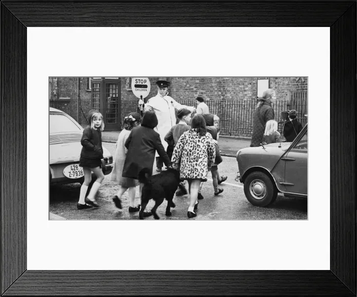 Framed Print : Mrs Heather Richards of Garden Walk who has got a petition up for a crossing across Framed Print : Mrs Heather Richards of Garden Walk who has got a petition up for a crossing across