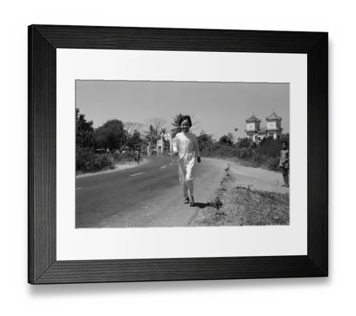 Framed Print : Kim Phuc, the little Vietnamese girl whose picture was seen through out the world when