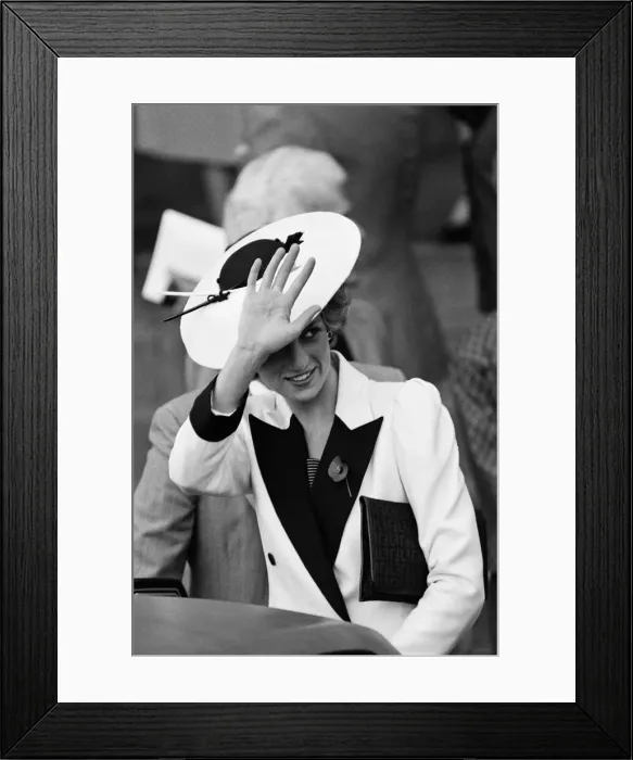 Framed Print : Diana, Princess of Wales during her visit to Washington, DC. 11th November 1985