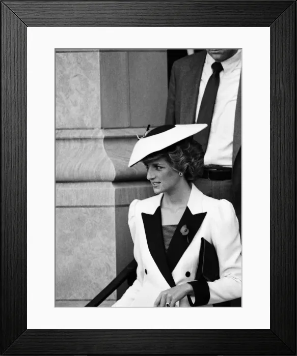Framed Print : Diana, Princess of Wales during her visit to Washington, DC. 11th November 1985 Framed Print : Diana, Princess of Wales during her visit to Washington, DC. 11th November 1985