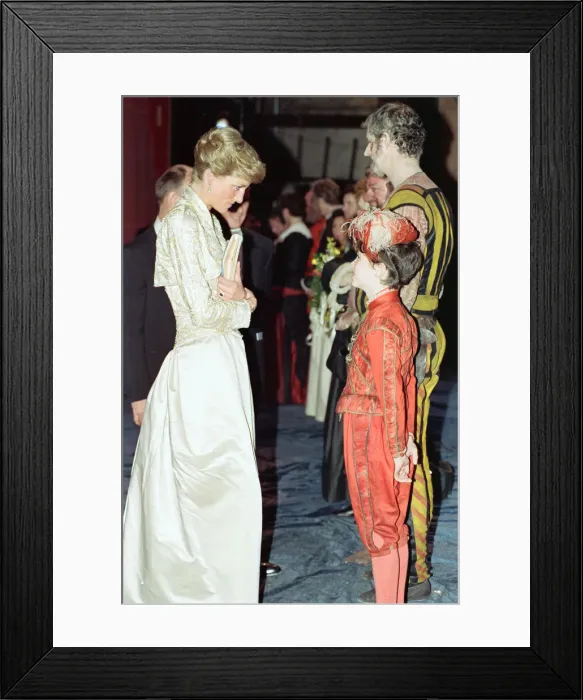 Framed Print : Diana, Princess of Wales attends an opera in Brooklyn, New York City. 3rd February 1989