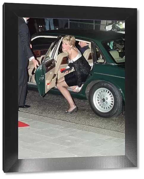 The Princess of Wales, Princess Diana, is guest of honour at a special performance of