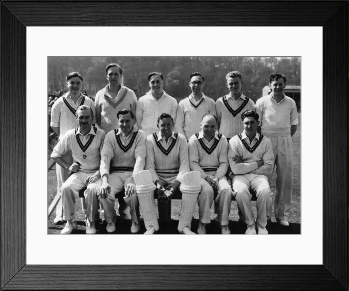 Framed Print : Stourbridge Cricket Club, Team Photo, Memorial Ground, High Street, Amblecote Framed Print : Stourbridge Cricket Club, Team Photo, Memorial Ground, High Street, Amblecote