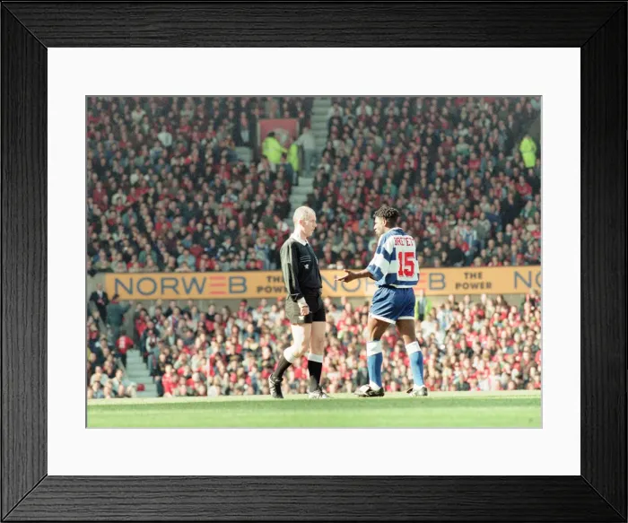 Framed Print : Manchester United 2-0 QPR, FA Cup Quarter Final match action, Old Trafford
