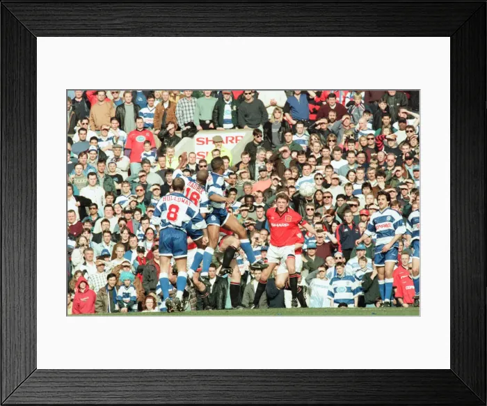Framed Print : Manchester United 2-0 QPR, FA Cup Quarter Final match action, Old Trafford Framed Print : Manchester United 2-0 QPR, FA Cup Quarter Final match action, Old Trafford