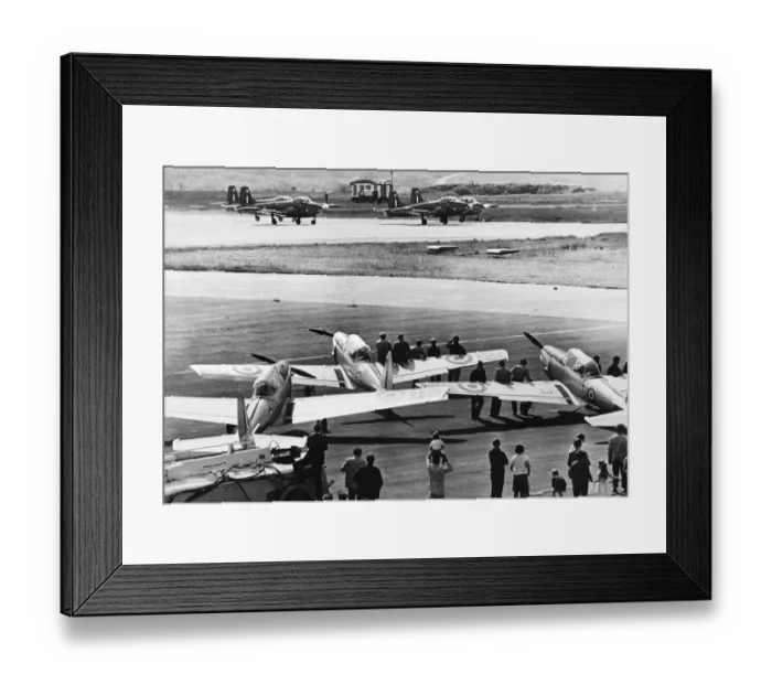 Framed Print : Swansea Airport. The Red Pelicans take off to give their display at the Air Day Framed Print : Swansea Airport. The Red Pelicans take off to give their display at the Air Day