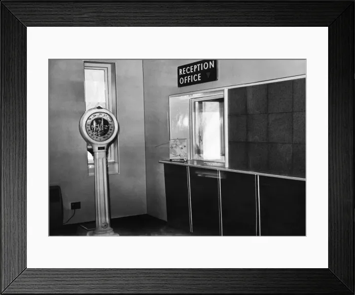 Framed Print : Fairwood Airport. The reception hall where passengers leaving Framed Print : Fairwood Airport. The reception hall where passengers leaving