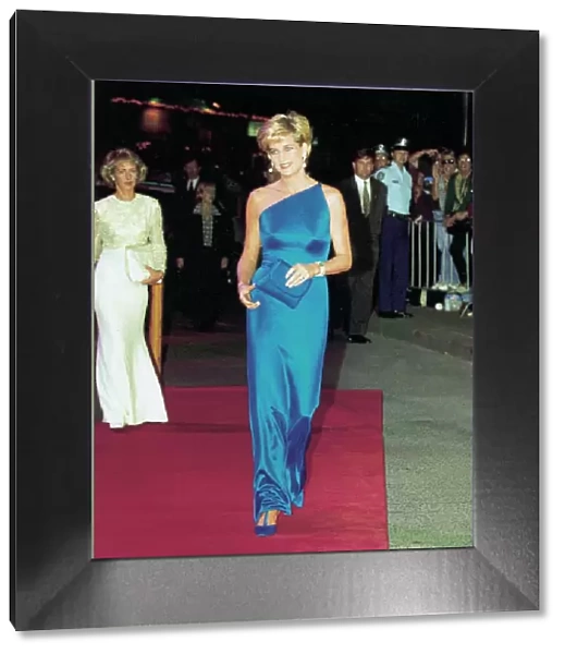 Princess Diana At The Victor Chang Cardiac Research Institute Dinner Dance At The Sydney