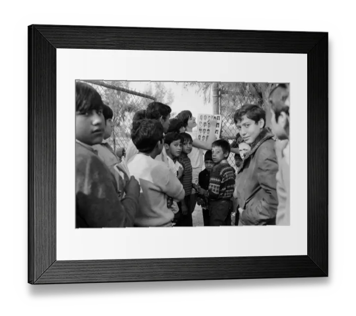 Framed Print : The British Womens football team. Pictured in Mexico City