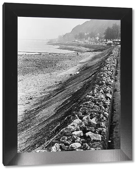 Swansea Bay. The tide is out in Swansea Bay. 31st December 1972