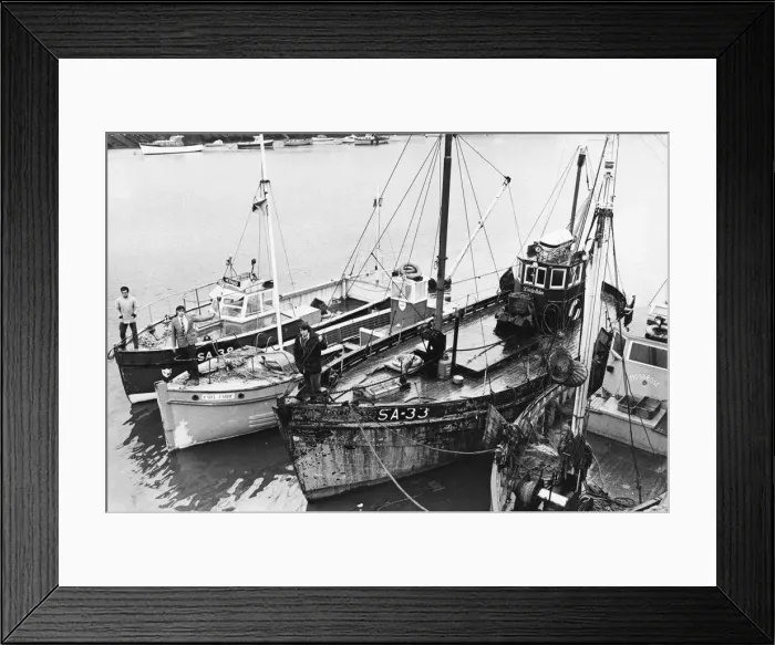 Framed Print : Swanseas highly professional group of charter-boat skippers are in danger of losing
