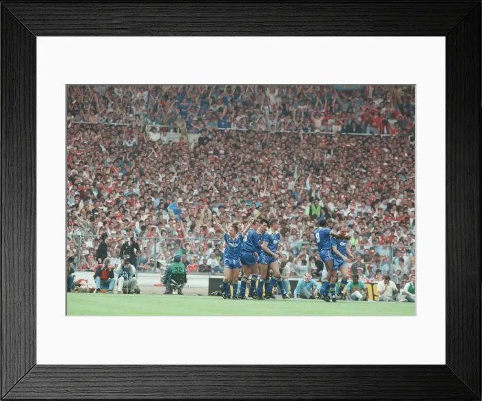 Framed Print : Liverpool verses Wimbledon. FA Cup final at Wembley Stadium Framed Print : Liverpool verses Wimbledon. FA Cup final at Wembley Stadium