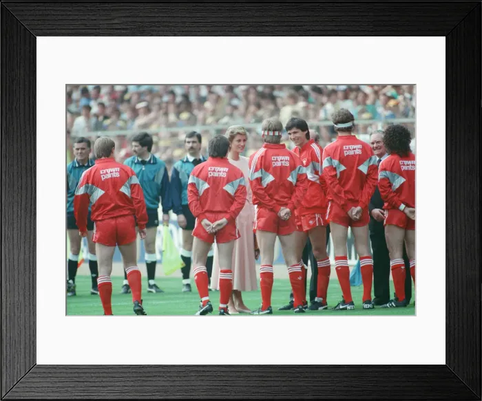 Framed Print : Liverpool verses Wimbledon. FA Cup final at Wembley Stadium Framed Print : Liverpool verses Wimbledon. FA Cup final at Wembley Stadium