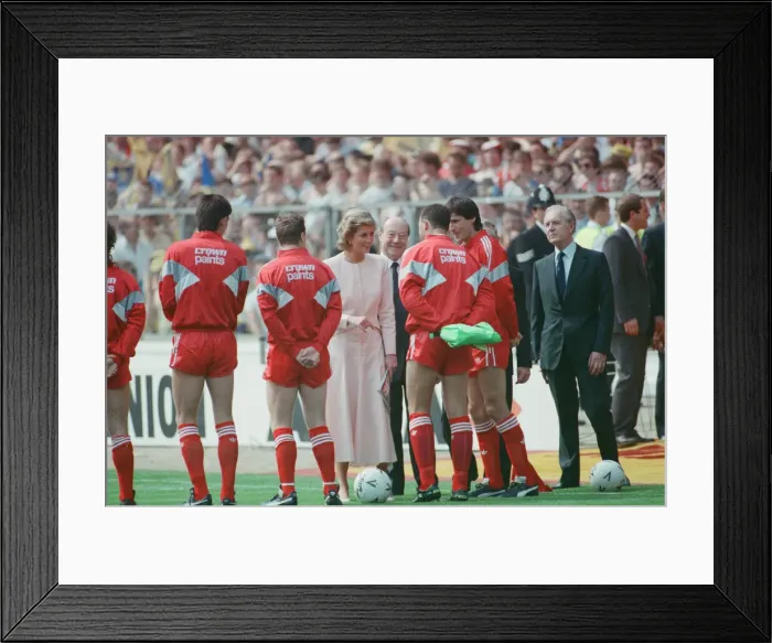 Framed Print : Liverpool verses Wimbledon. FA Cup final at Wembley Stadium Framed Print : Liverpool verses Wimbledon. FA Cup final at Wembley Stadium