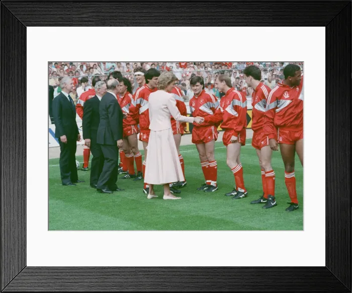 Framed Print : Liverpool verses Wimbledon. FA Cup final at Wembley Stadium Framed Print : Liverpool verses Wimbledon. FA Cup final at Wembley Stadium