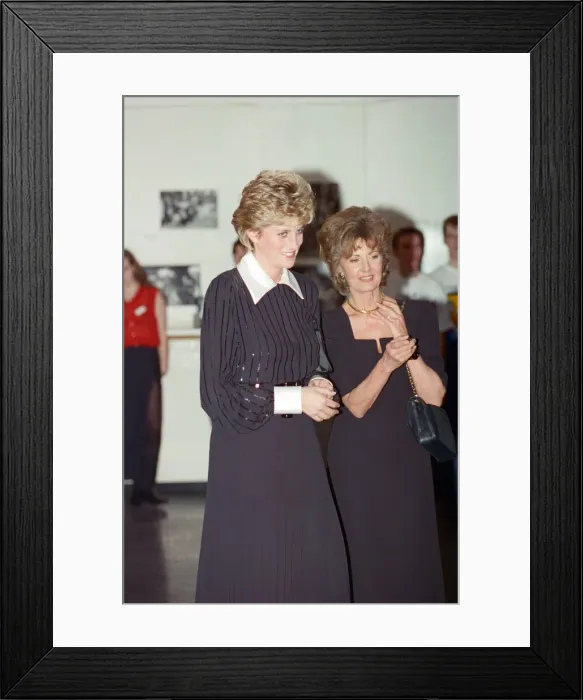 Framed Print : The Princess of Wales, Princess Diana, in her capacity as Patron Framed Print : The Princess of Wales, Princess Diana, in her capacity as Patron
