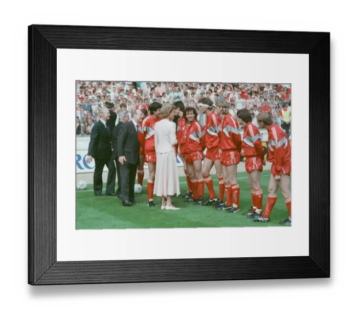 Framed Print : Liverpool verses Wimbledon. FA Cup final at Wembley Stadium Framed Print : Liverpool verses Wimbledon. FA Cup final at Wembley Stadium