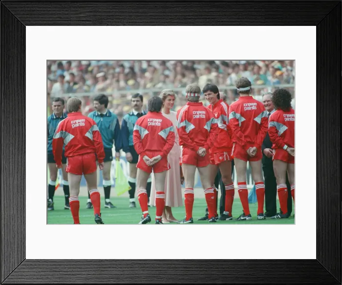 Framed Print : Liverpool verses Wimbledon. FA Cup final at Wembley Stadium Framed Print : Liverpool verses Wimbledon. FA Cup final at Wembley Stadium