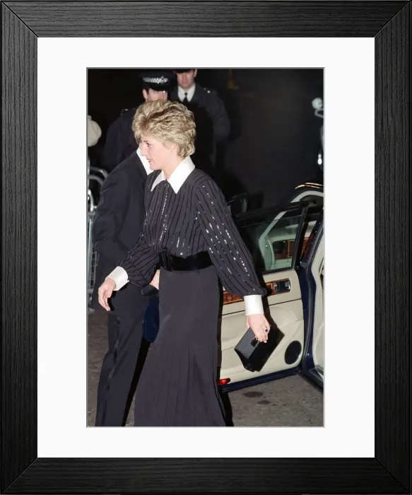 Framed Print : The Princess of Wales, Princess Diana, in her capacity as Patron Framed Print : The Princess of Wales, Princess Diana, in her capacity as Patron