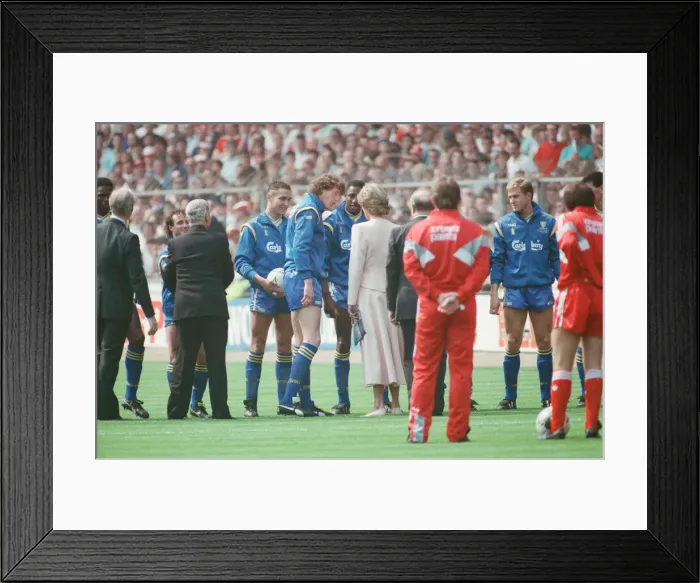 Framed Print : Liverpool verses Wimbledon. FA Cup final at Wembley Stadium Framed Print : Liverpool verses Wimbledon. FA Cup final at Wembley Stadium