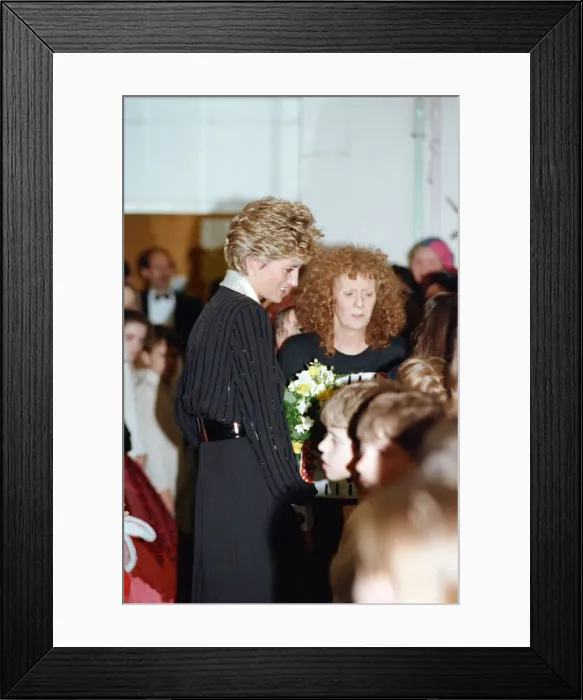 Framed Print : The Princess of Wales, Princess Diana, in her capacity as Patron