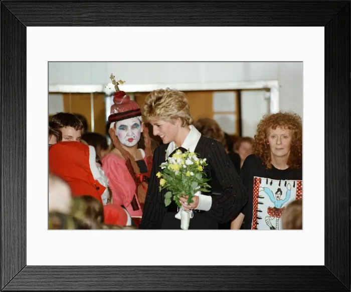 Framed Print : The Princess of Wales, Princess Diana, in her capacity as Patron Framed Print : The Princess of Wales, Princess Diana, in her capacity as Patron