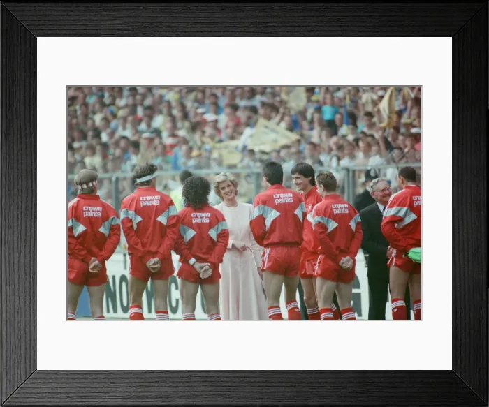 Framed Print : Liverpool verses Wimbledon. FA Cup final at Wembley Stadium Framed Print : Liverpool verses Wimbledon. FA Cup final at Wembley Stadium