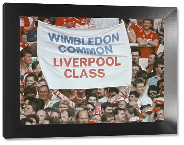 Liverpool verses Wimbledon. FA Cup final at Wembley Stadium