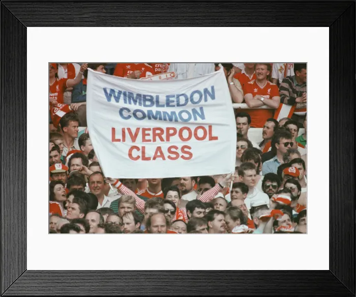 Framed Print : Liverpool verses Wimbledon. FA Cup final at Wembley Stadium Framed Print : Liverpool verses Wimbledon. FA Cup final at Wembley Stadium