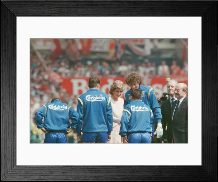 Framed Print : Liverpool verses Wimbledon. FA Cup final at Wembley Stadium Framed Print : Liverpool verses Wimbledon. FA Cup final at Wembley Stadium