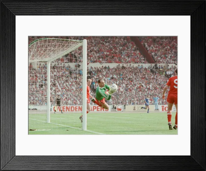 Framed Print : Liverpool verses Wimbledon. FA Cup final at Wembley Stadium Framed Print : Liverpool verses Wimbledon. FA Cup final at Wembley Stadium