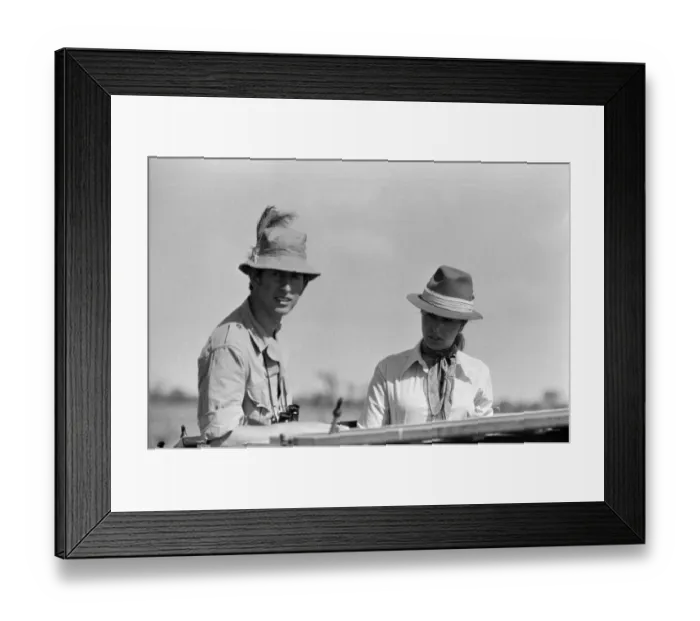 Framed Print : Prince Charles, Prince of Wales and Princess Anne visit the Masai Mara game reserve Framed Print : Prince Charles, Prince of Wales and Princess Anne visit the Masai Mara game reserve