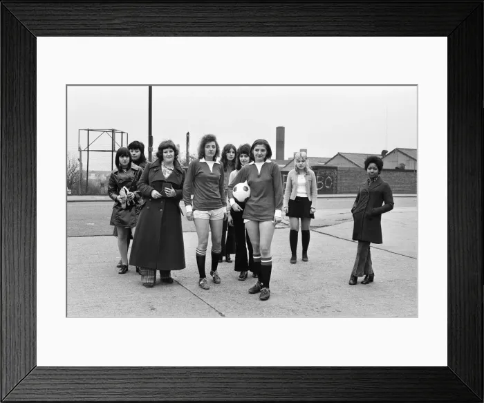 Framed Print : A new football team is formed at Old Trafford, United Ladies (Manchester) Framed Print : A new football team is formed at Old Trafford, United Ladies (Manchester)