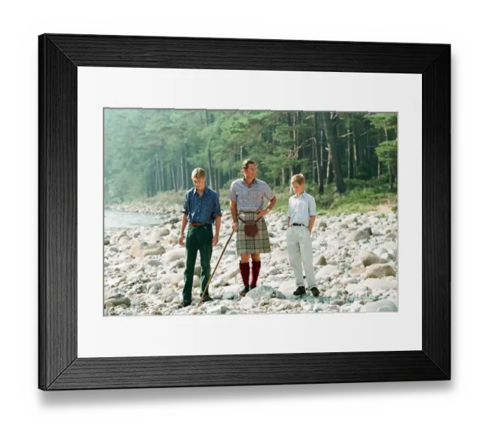 Framed Print : Prince Charles with sons Prince William and Prince Harry Framed Print : Prince Charles with sons Prince William and Prince Harry