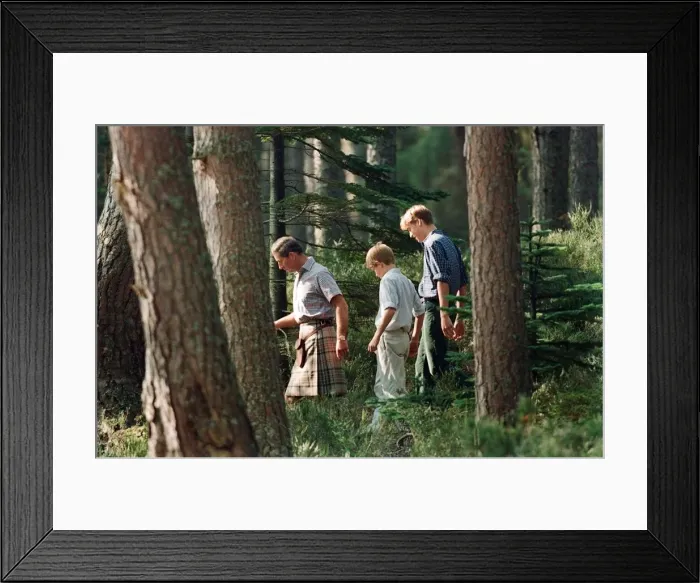 Framed Print : Prince Charles with sons Prince William and Prince Harry Framed Print : Prince Charles with sons Prince William and Prince Harry