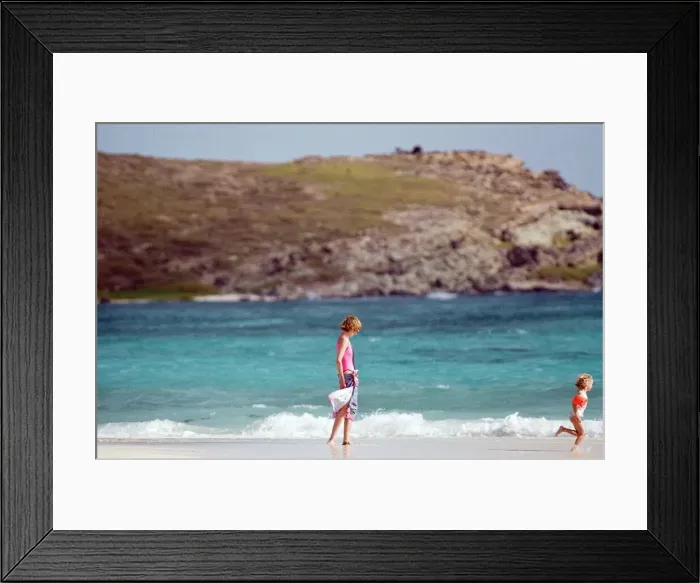 Framed Print : Diana, Princess of Wales on holiday on the British Virgin Islands. 9th January 1989 Framed Print : Diana, Princess of Wales on holiday on the British Virgin Islands. 9th January 1989