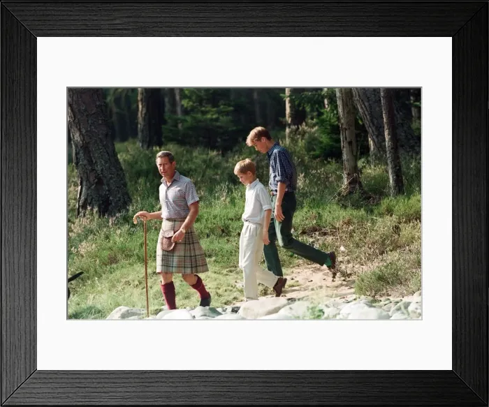 Framed Print : Prince Charles with sons Prince William and Prince Harry Framed Print : Prince Charles with sons Prince William and Prince Harry
